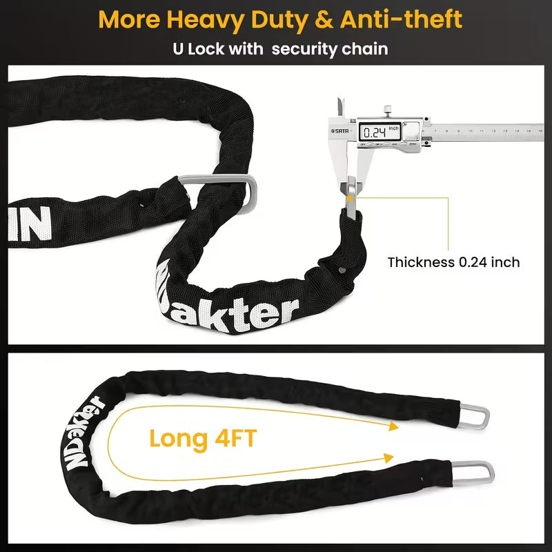 Premium Heavy-Duty Steel U-Lock