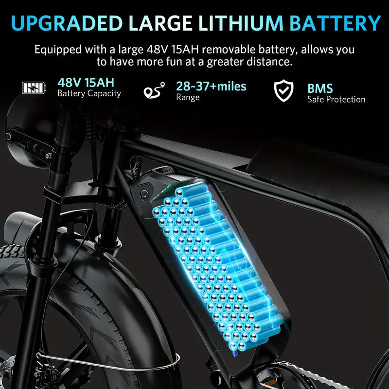 Extra Lithium Electric Bike Battery - 48V 15Ah - Ride Revolt