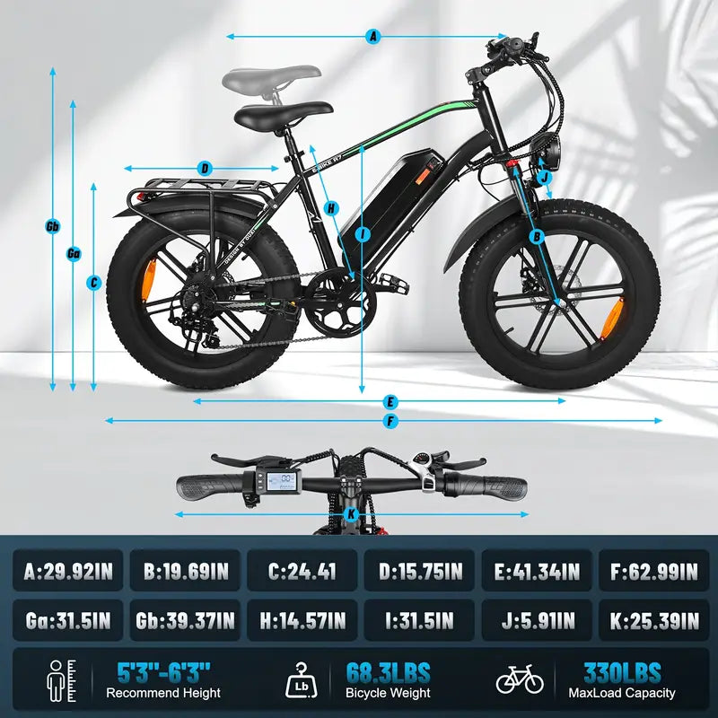 Ride Revolt® Electric Cruiser Bike 750W - All-Terrain Performance
