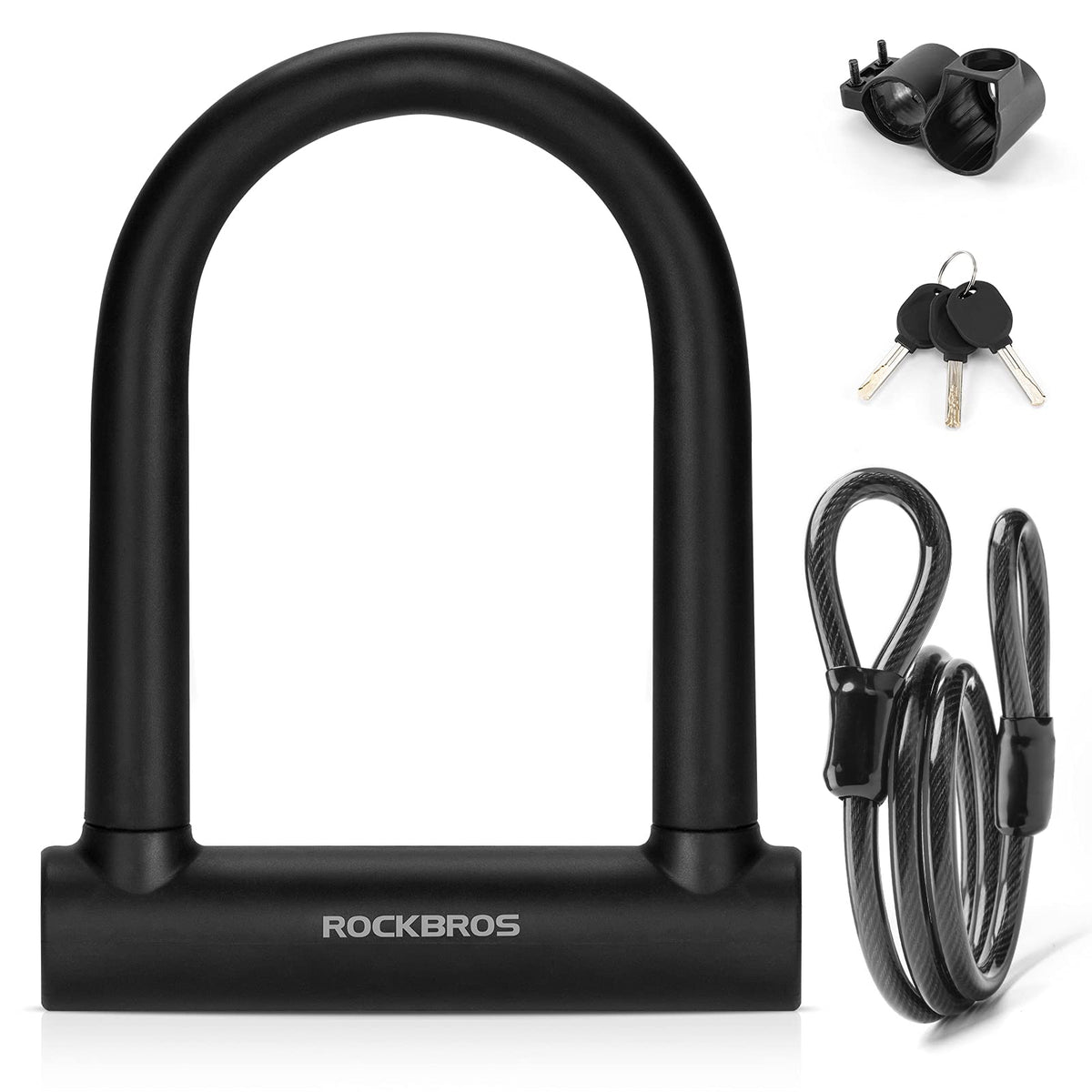 ROCKBROS Heavy Duty Anti Theft Bike U Lock
