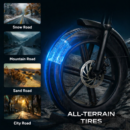 Ride Revolt® V8 Fat Tire E-Bike (1000W-1500W)