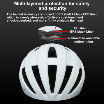 Bike Helmet with Rear Light