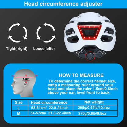 Bike Helmet with Rear Light
