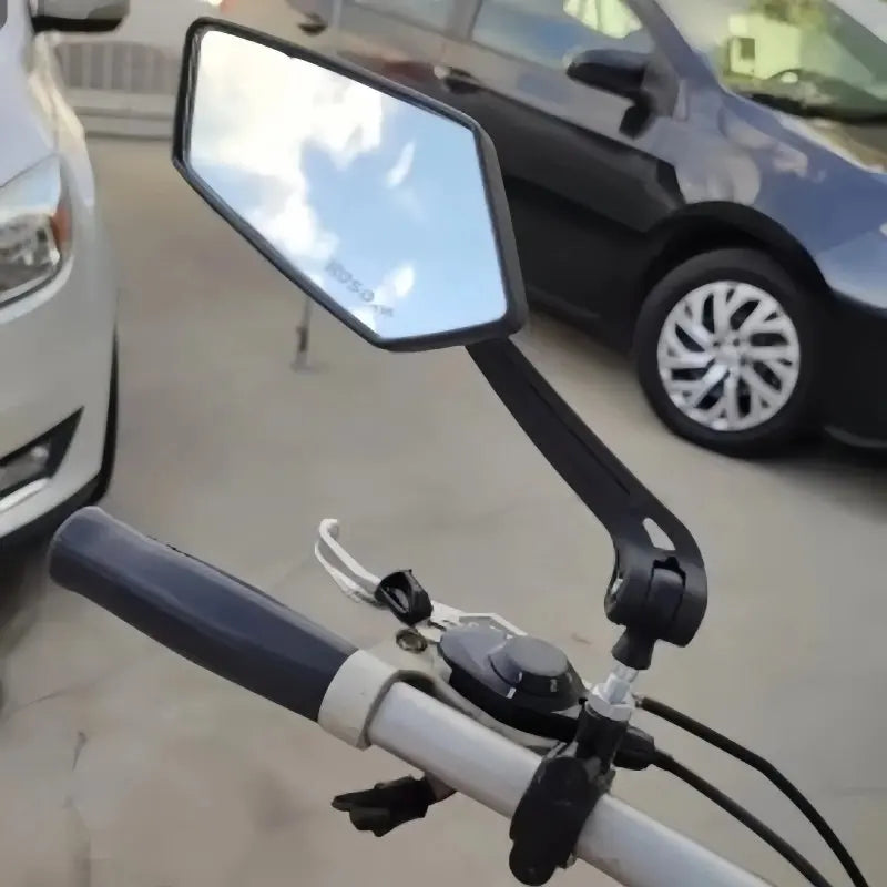 HD Wide Angle & 360° Rotating Bike Handlebar Mirrors