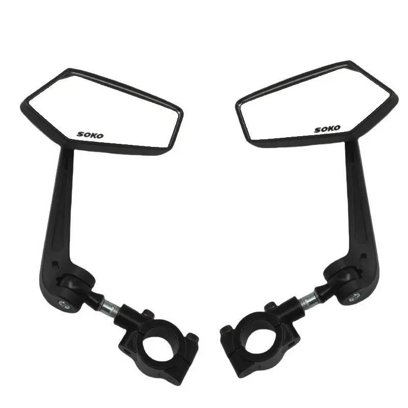 HD Wide Angle & 360° Rotating Bike Handlebar Mirrors