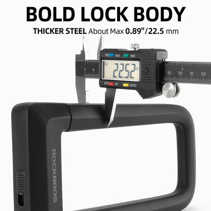 ROCKBROS Heavy Duty Bike U Lock