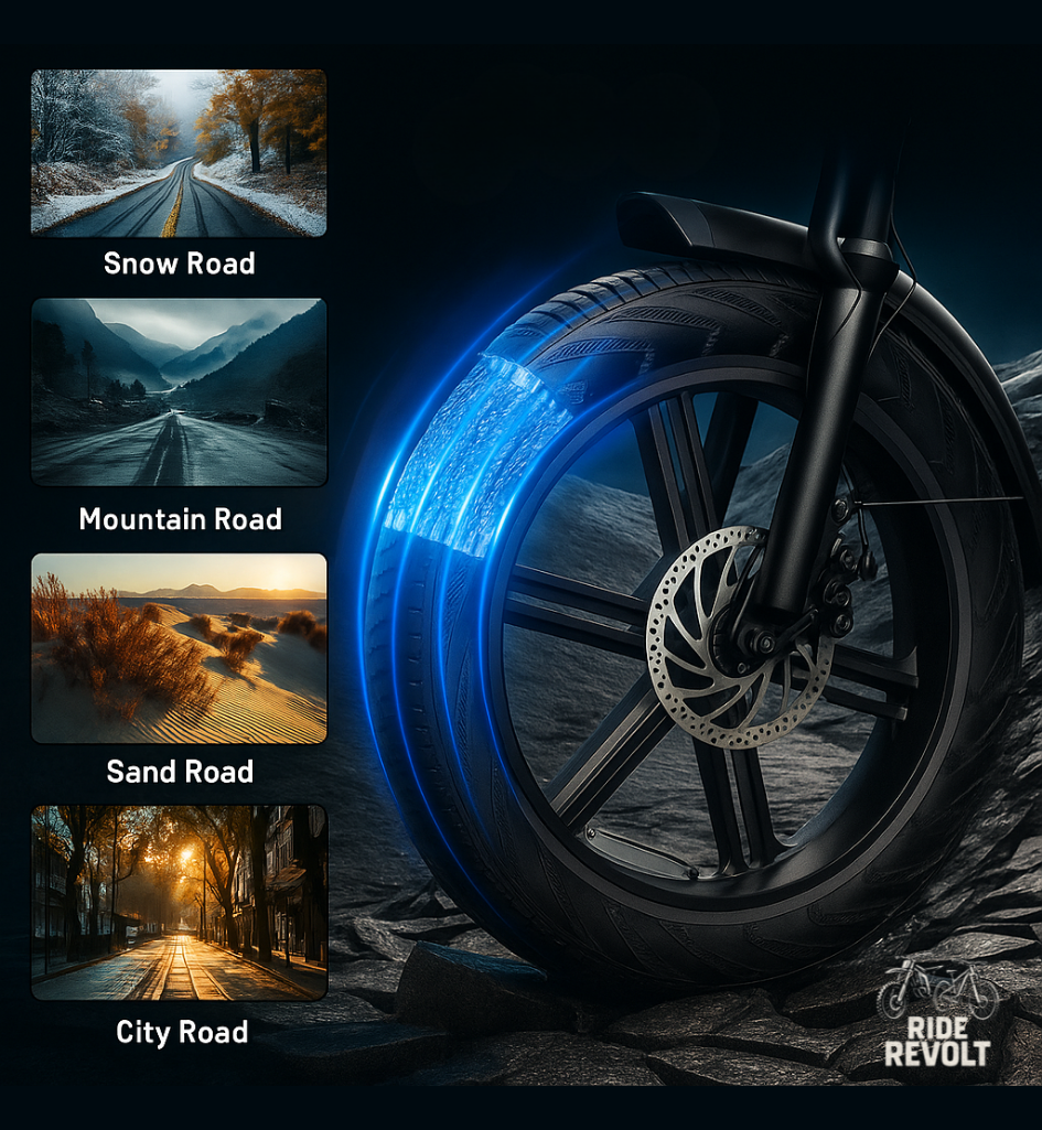 Ride Revolt® V8 Fat Tire E-Bike (1000W-1500W)