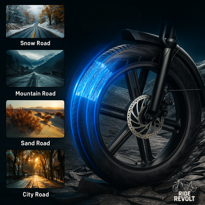 Ride Revolt® V8 Fat Tire E-Bike (1000W-1500W)