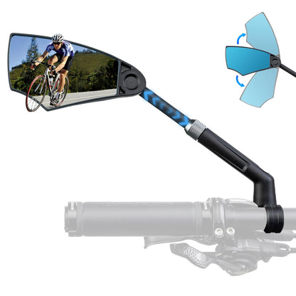 ROCKBROS 360° Adjustable Handlebar Bike Mirror with Anti-Glare Glass
