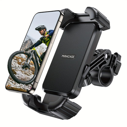 Miracase Bike Phone Holder Anti Shake Handlebar Clamp Bicycle Scooter Motorcycle Phone Mount for All 477 Smartphones