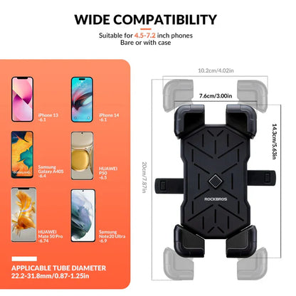 ROCKBROS Bike Phone Holder 360 Rotatable