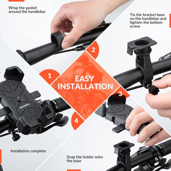 ROCKBROS Bike Phone Holder 360 Rotatable