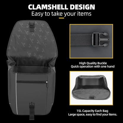 Waterproof Bike Rear Rack Pannier Bag