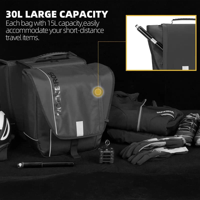 Waterproof Bike Rear Rack Pannier Bag